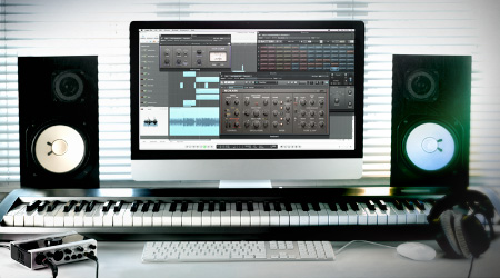Home studio with Native Instruments plugins